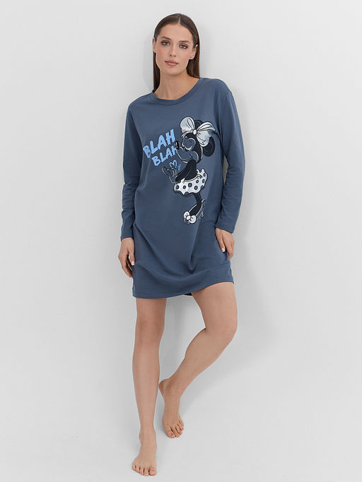 Платье женское домашнее с надписью Blah blah - Mark formelle фото 5