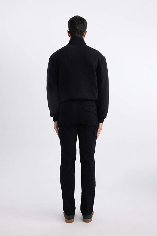 Длинные брюки из твила прямого кроя с карманами-карго стандартного кроя - Defacto фото 7