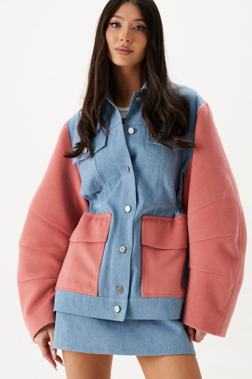 Жакет Annete А5442 из джинсовой ткани деним  фото 4