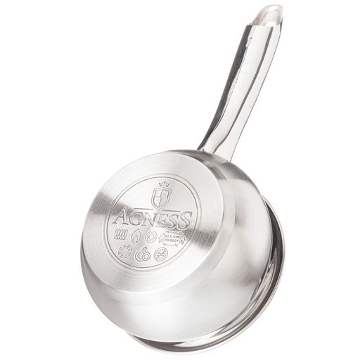 КОВШ AGNESS СО СТЕКЛ. КРЫШКОЙ СЕРИЯ APPLE 1,0 Л.14X7.5 СМ  фото 4