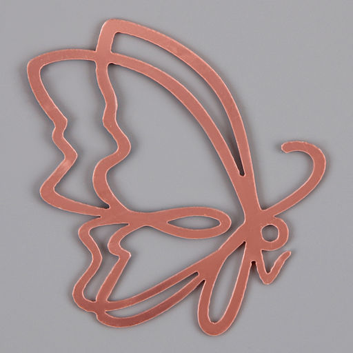 Набор для украшения Бабочки, набор 5 шт, цвет розовое золото - Страна карнавалия фото 3