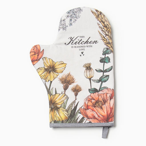 Набор кух. Этель Маковые поля варежка-прихватка 20х28см, прихватка 19х19см,100% хл  фото 2