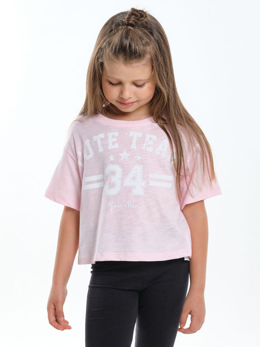 Футболка с принтом UD 7906 персик - Mini maxi фото 7