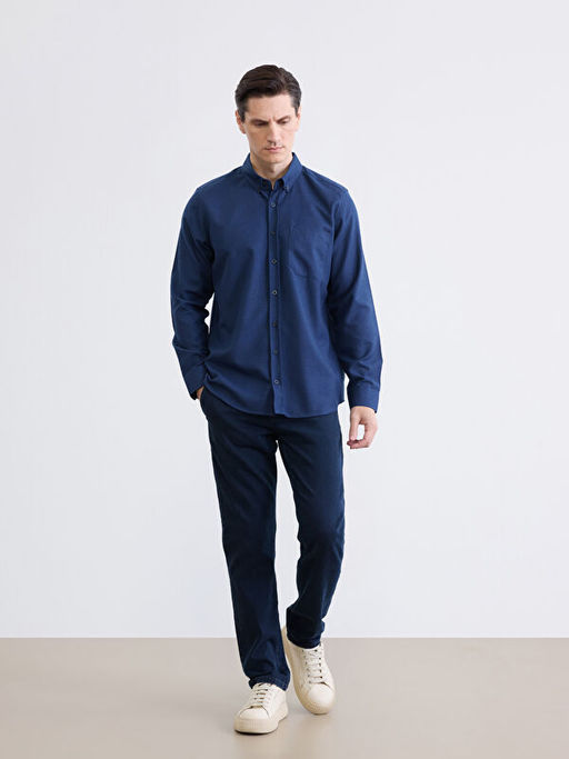 Regular Fit Gabardin Erkek G?mlek