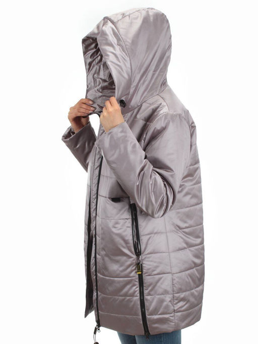 BM-1058 LILAC Куртка демисезонная женская АЛИСА (100 гр. синтепон) - Фабричный китай фото 10