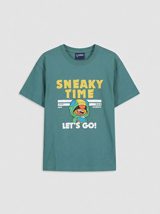 Bisiklet Yaka Brawl Stars Bask?l? Erkek ?ocuk Ti??rt