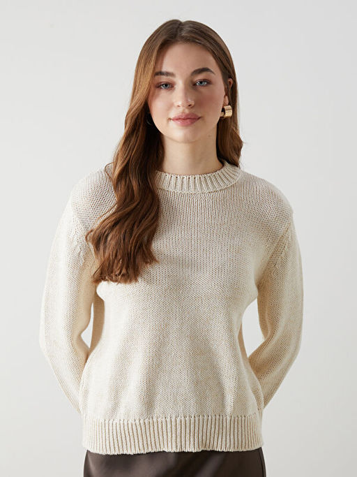 Bisiklet Yaka Kad?n Triko Kazak