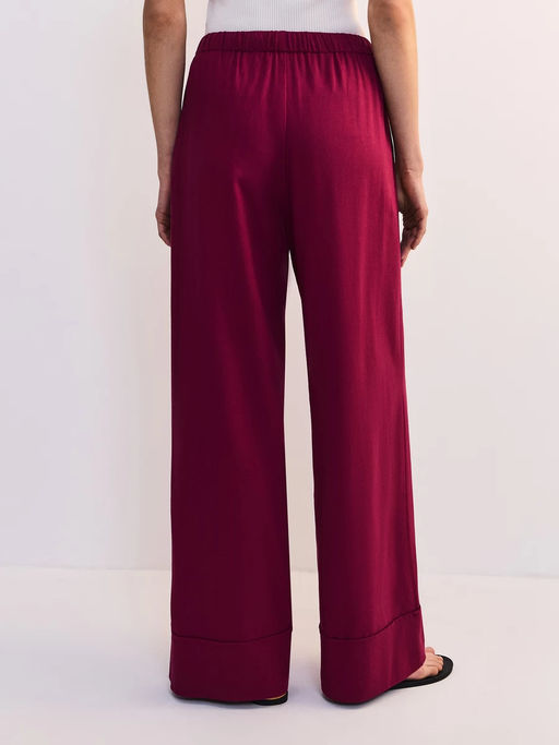 Льняные брюки с эластичным поясом / Zarina  фото 4