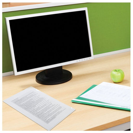 Цена за 20 шт. Папка-уголок А4, 100 мкм, Calligrata, эконом, прозрачная, бесцветная  фото 4