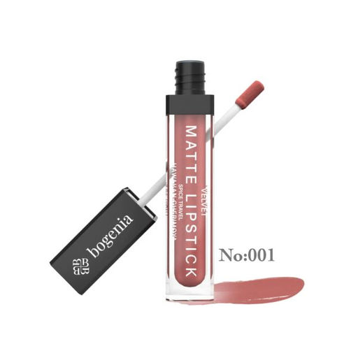 Bogenia BG720 Помада для губ матовая "Velvet Matte Lipstick" тон 001,гавайский черимойя 8 мл