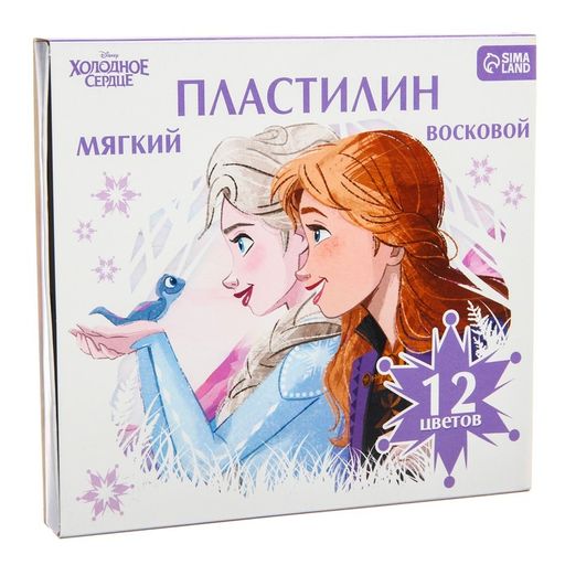 Пластилин Детский, 12 цветов, 180 г, Холодное сердце - Disney фото 2