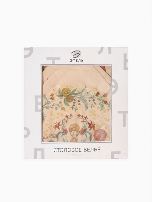 Набор кухонный Этель Floral pattern, скатерть 147?184 2 см с ГМВО, салфетки 40?40 см - 8 шт.
