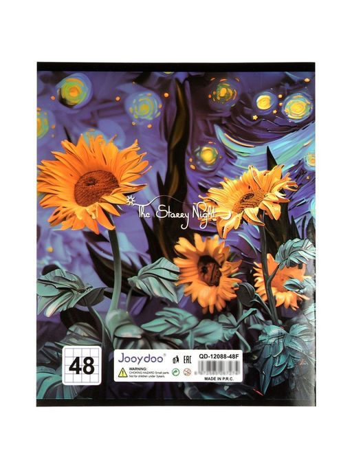 Комплект 12 тетрадей, 48 листов, клетка, 60гр, 4 вида, Небо