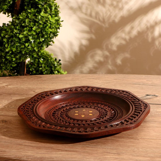 Блюдо «Ветвь», 30.5×30.5×2.5 см, дерево, МИКС