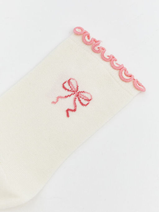 Fiyonk Bask?l? Kad?n Soket ?orap