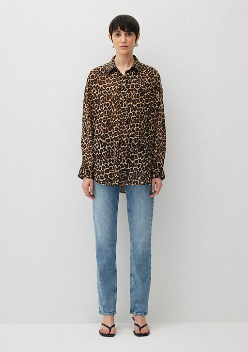 Leopar Bask?l? Gomlek