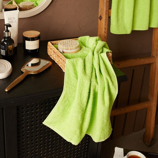 Полотенце махровое Экономь и Я 30*60 см, цв. зеленый, 100% хлопок, 320 гр/м2  фото 8