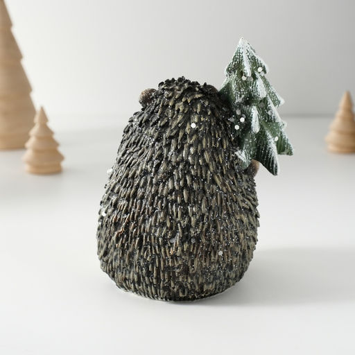 Фигурка полистоун «Милый ёжик с ёлочкой», 10×9.5×12.5 см