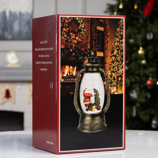 Фигура светодиодная «Дед Мороз» 26×14×12 см, от бат. батарейки ААx3 (не в комплекте), USB, свечение тёплое белое