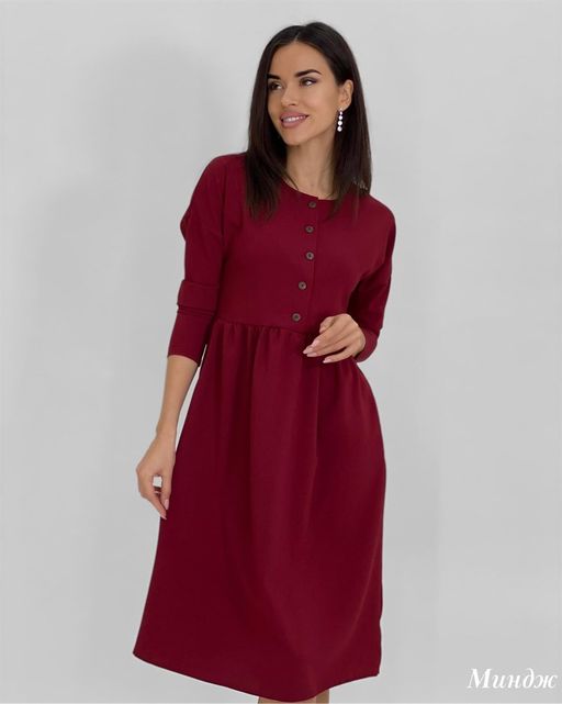 Платье Миндж (бордовый) - Nadi bordo фото 5