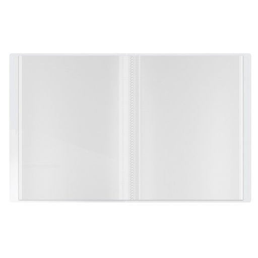 Цена за 2 шт. Папка с 20 вкладышами А4, 500 мкм, Calligrata, текстура «песок», белая