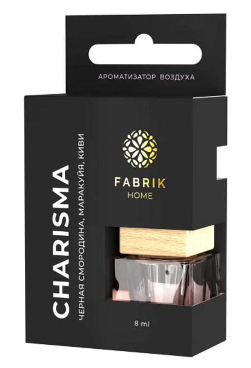 FABRIK Cosm. Ароматизатор воздуха автомобиль,офис,дом Charisma ч.смородина,маракуйя,киви до 30дн 8мл