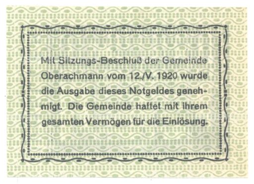 10 геллеров 1920 года Австрия  Нотгельд