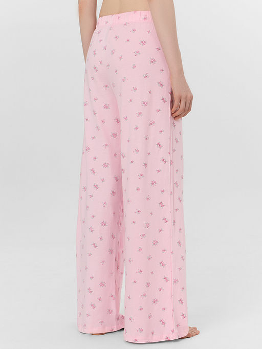 Комплект домашний женский розовый с цветочным принтом - Mark formelle фото 5