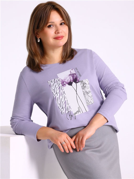 лонгслив 1ЖДЛД4037001 - Апрель фото 2