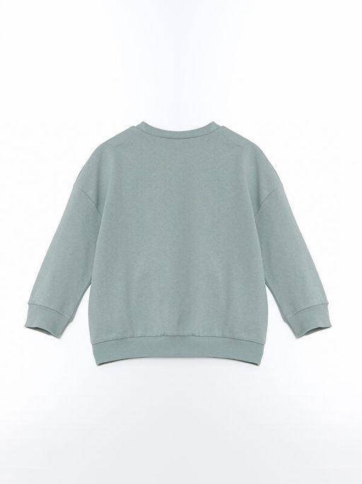 Bisiklet Yaka Bask?l? Erkek Bebek Sweatshirt - Waikiki фото 2