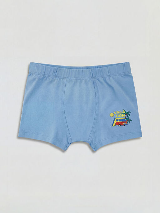 Bask?l? Erkek ?ocuk Boxer 3l?