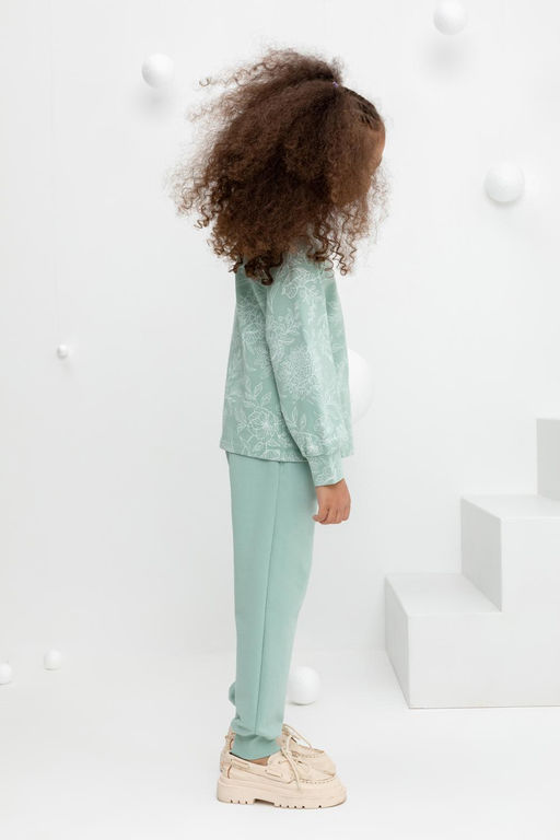 Crockid _ КР 400620/голубой прибой к433 брюки для дев  фото 3