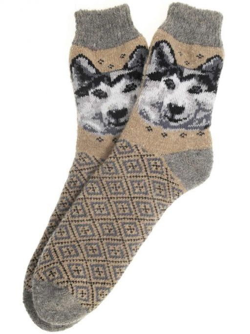 Носки мужские "Хаски с ромбами" 7873-3