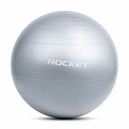Фитбол 60см ROCKET Антивзрыв, цвет серый (55-60 см 800г)