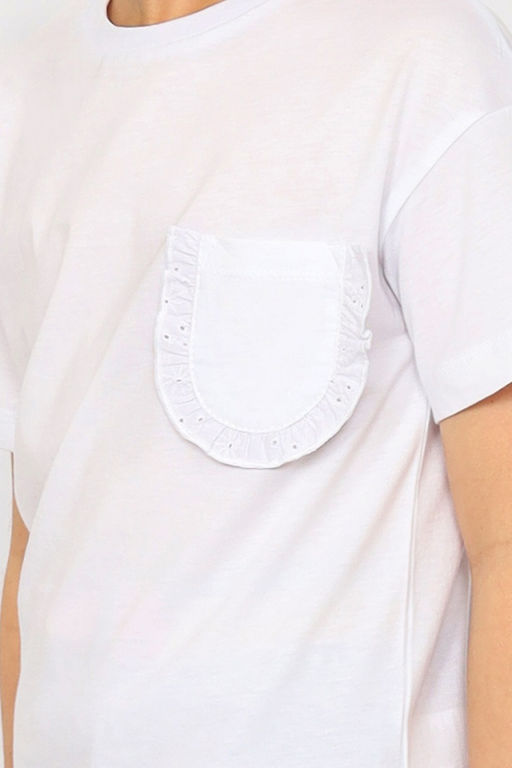 CRB wear/ CSKG 63794-20-397 Футболка для девочки,белый/Ex.Cherubino  фото 3