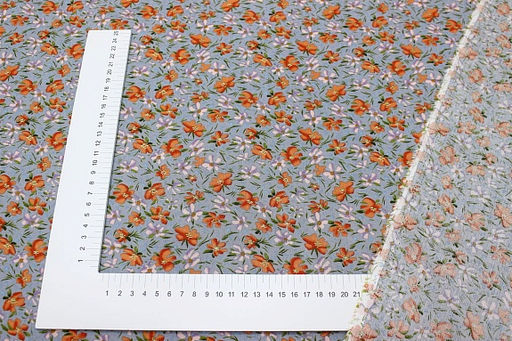 Штапель Воздушная легкость цв.серый, ш.1.45м, вискоза-100%, 100гр/м.кв - Купава фото 4