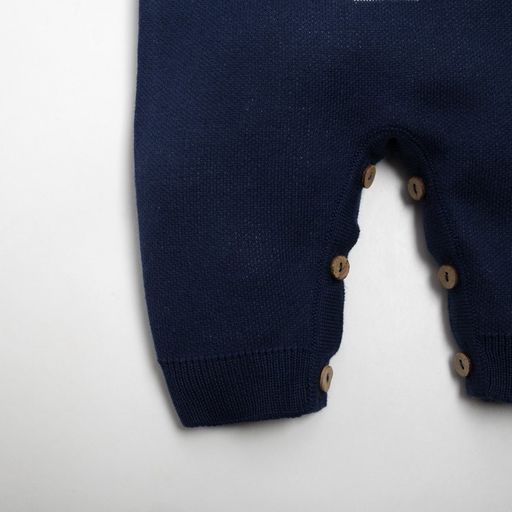 Комбинезон вязаный Крошка Я Мишка рост 86-92 см, цвет синий  фото 5