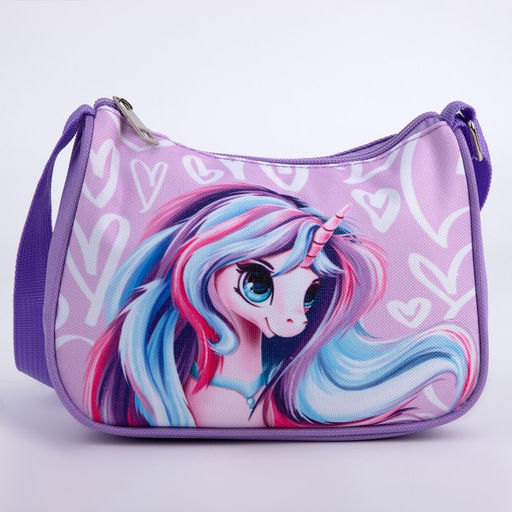 Сумка детская, текстильная, Волшебный единорог 4 см х 17 см х 13 см - NAZAMOK KIDS фото 3