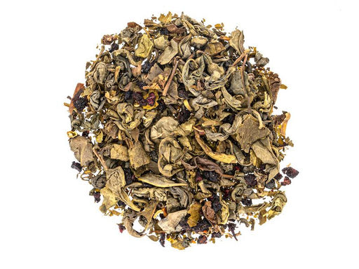 Камлёвъ Фруктовый зеленый листовой чай "Черничный", 48 г (16 саше)