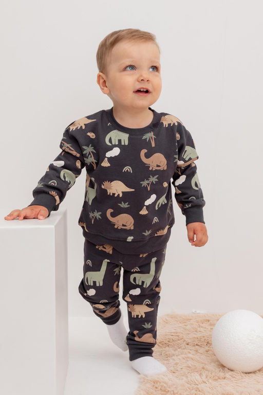 КР 302157/графит,динозавры к400 джемпер д/мал яс