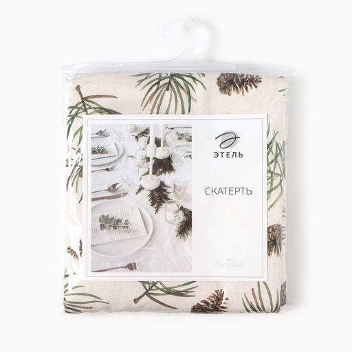 Скатерть новогодняя «Этель» Christmas tree 147×220+/- 3 см, 100% хлопок, саржа 190 г/м²