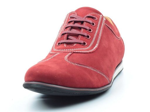 03-F031-67-3 RED Полуботинки спортивные мужские (натуральная замша) - No name фото 4