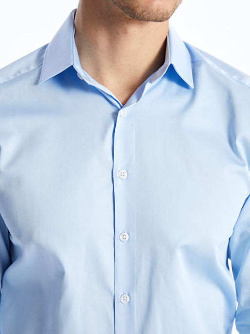 Slim Fit Uzun Kollu Erkek G?mlek