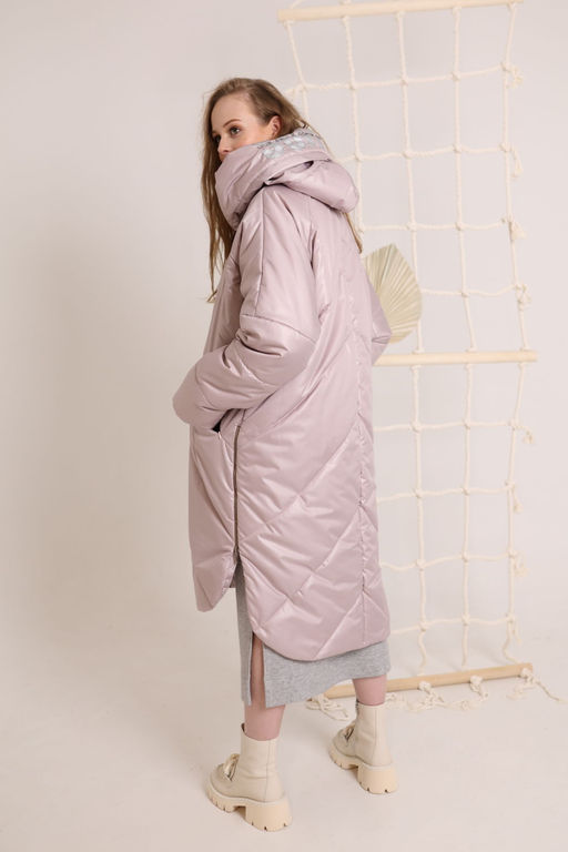 Пальто AMORI 2140 розовый  фото 4