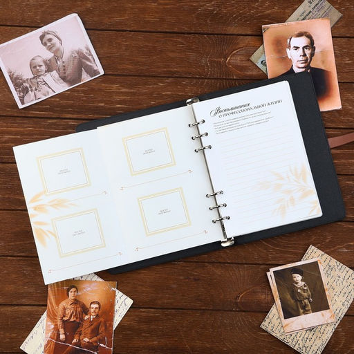 Родословная книга со встроенной флешкой 16 Gb «Книга всей семьи», 17.5×23 см.