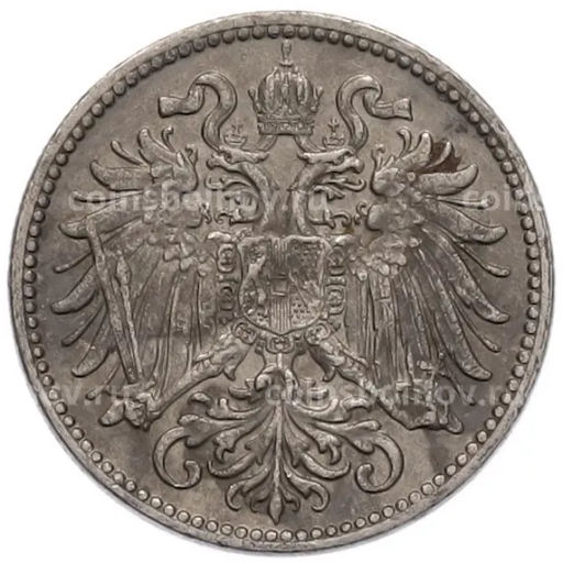 Монета 10 геллеров 1909 года Австрия