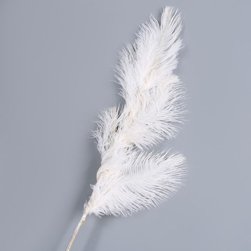 Цена за 2 шт. Декор из перьев «Фонтан» на ножке, высота — 58 см