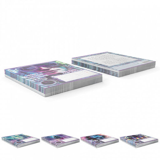 Цена за 10 шт. Тетрадь школьная ученическая ErichKrause Cyber Game, 18 листов, линейка (в плёнке по 10 шт.)_MIX-PACK  фото 9