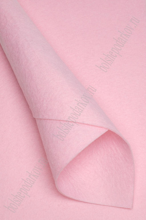 Фетр жесткий 2 мм (10 листов) SF-1944, светло-розовый №086