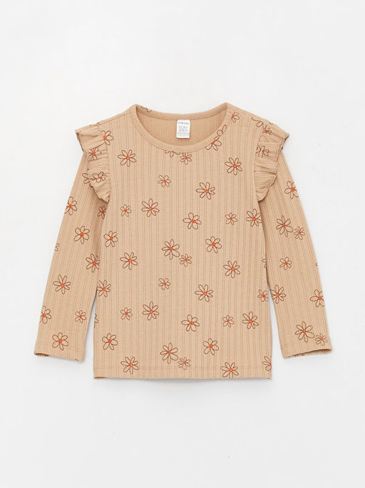 Bisiklet Yaka Uzun Kollu K?z Bebek Ti??rt 2li - Waikiki фото 2